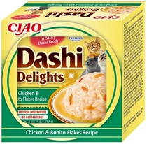 Ciao Dashi delights kip met bonito vlokken 70 gram kattenvoer - afbeelding 1
