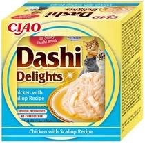 Ciao Dashi delights kip met sintjacobsschelp 70 gram kattenvoer - afbeelding 1