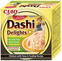 Ciao Dashi delights kip met tonijn en sintjacobsschelp 70 gram kattenvoer